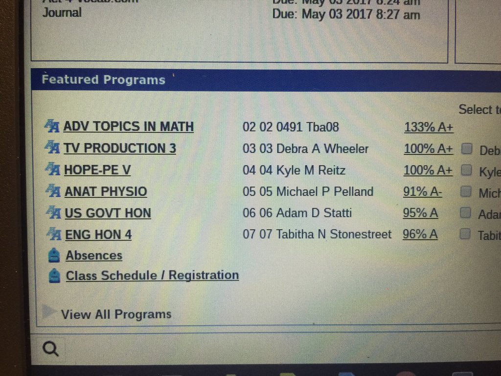 KoryCurtis12's tweet photo. My final grades as a senior! ๐ฏ๐๐ผ๐ฅ #4.0 #GoBucks #nextstopOSU https://t.co/K5BzveVDbh