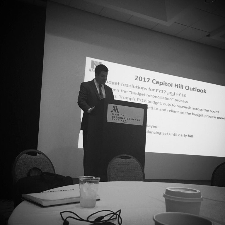 FLBursars's tweet photo. Final presentation-- Washington Update with NACUBO. #FABSAA2017 #FLBursars https://t.co/8A8XcTrfHh
