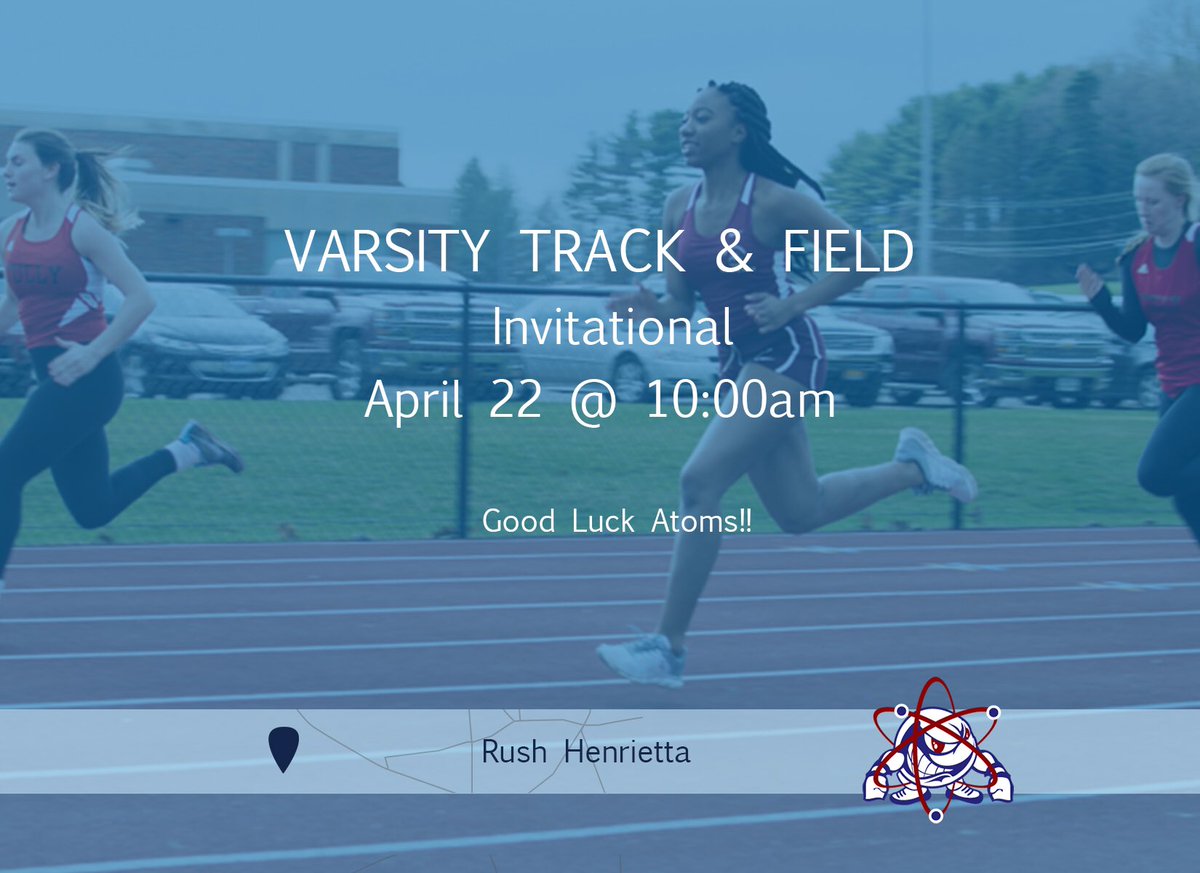 Wish the track team luck tomorrow! #SASAtoms #SASCS ⚛️