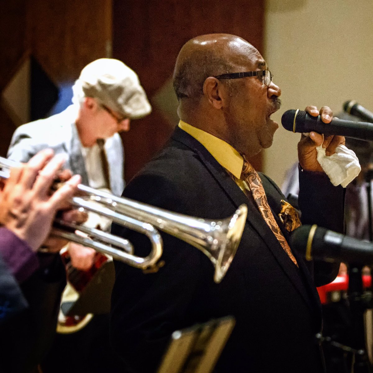 mkerrmemphoto's tweet photo. The #BoKeys and drummer Howard Grimes played songs from the early years of Satellite and #StaxRecords Thursday night @StaxMemphis. #Stax60 https://t.co/66IeuV9w6F