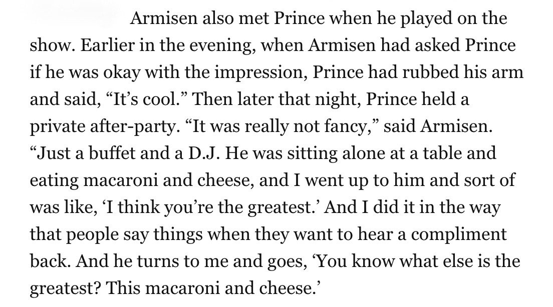 maryellen's tweet photo. I think about Fred Armisen taking an L from Prince post-SNL-impersonation every time I listen to a Prince song. https://t.co/dwXN9TRazz