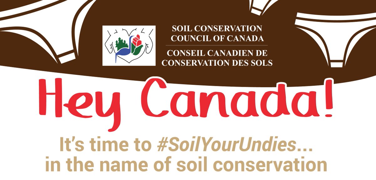 Still time to celebrate the amazing activity that happens right under our feet w/ the #SoilYourUndies challenge. #CdnSoilWeek17