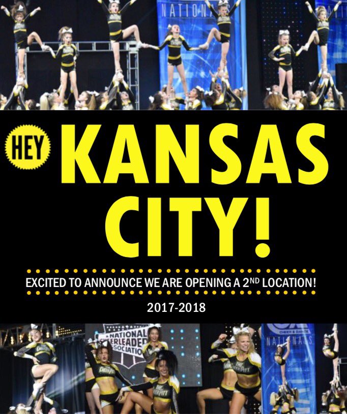 tcpkansascity's tweet photo. The Cheer Pitt is bringing the black and yellow to Kansas City!! https://t.co/tGsqYZicnu