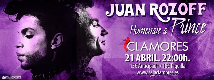 salaclamores's tweet photo. TRIBUTO A PRINCE CON JUAN ROZOFF & FRIENDS
No te pierdas, esta noche, #juanrozoff homenajeando a #Priince https://t.co/SauILivieU #Madrid https://t.co/KXyGpzEgQ8