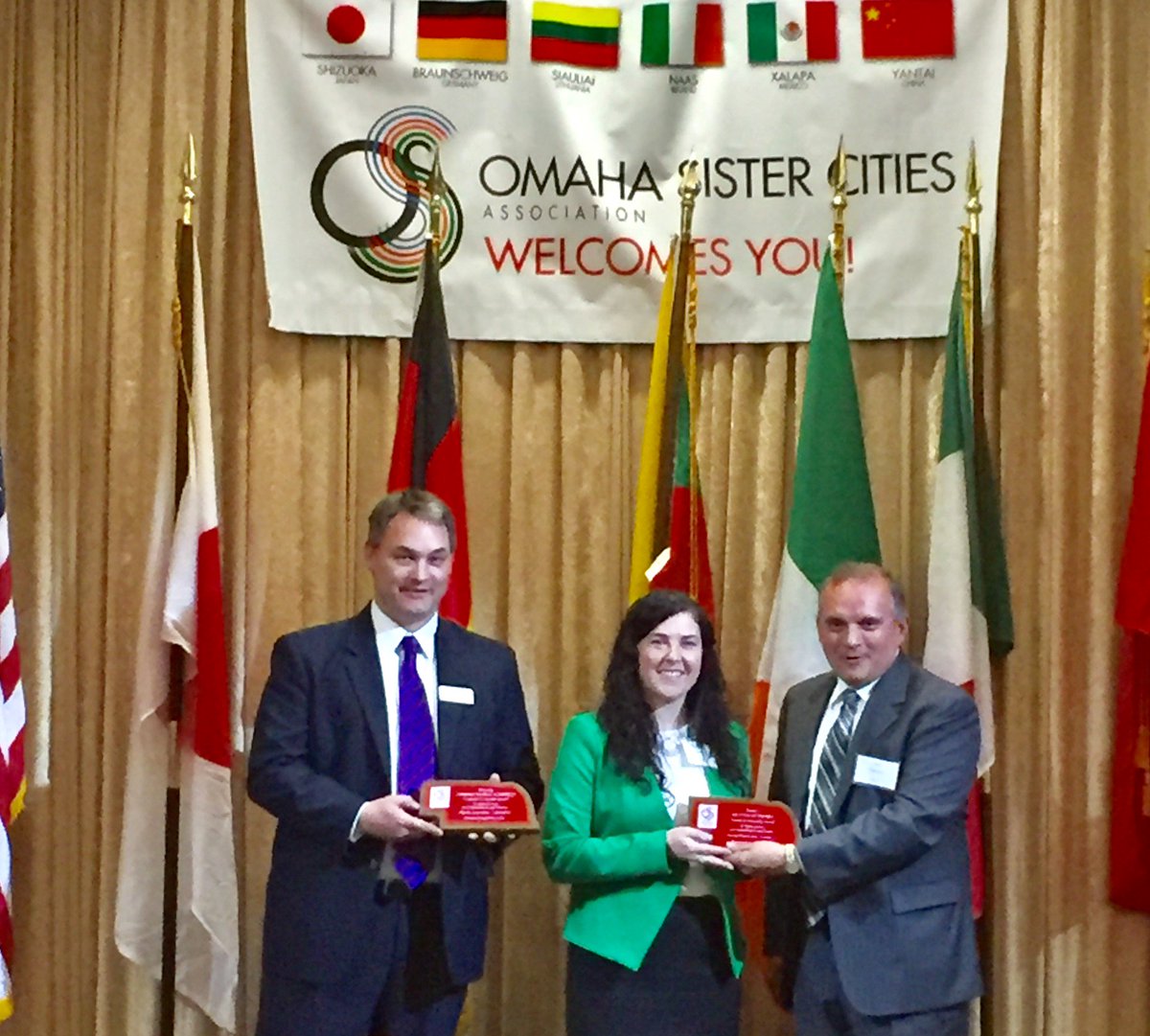 Honored that @One_Werner received the Corporate Citizenship Award from @OmahaCities as community partners raising Nebraska's global profile!