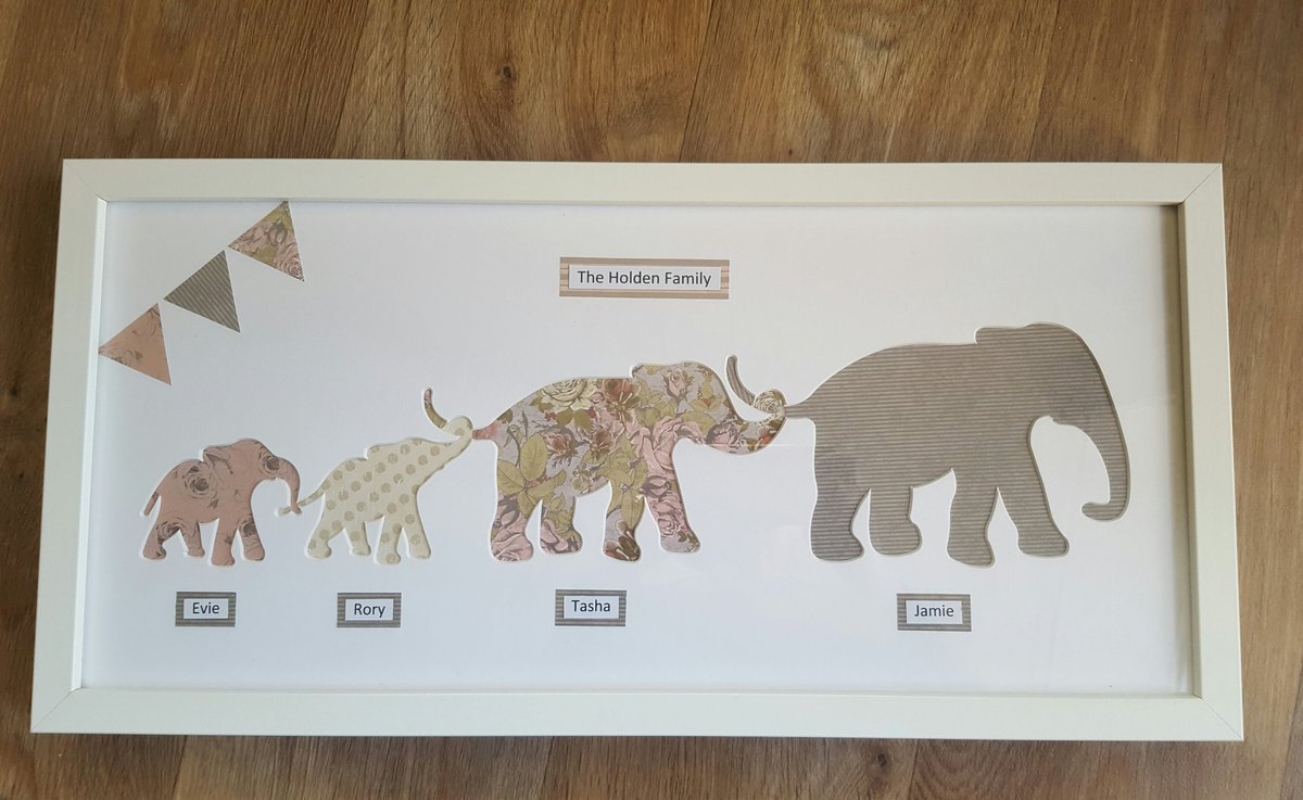 HRDesigns76's tweet photo. #personalised #pictureart #elephant #family ;)) https://t.co/h7XITsRRaN