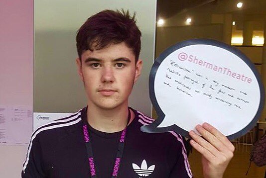 ntconcdf's tweet photo. #NTConnections workshop participants respond to #Extremism at @ShermanTheatre https://t.co/LC6car8pwL