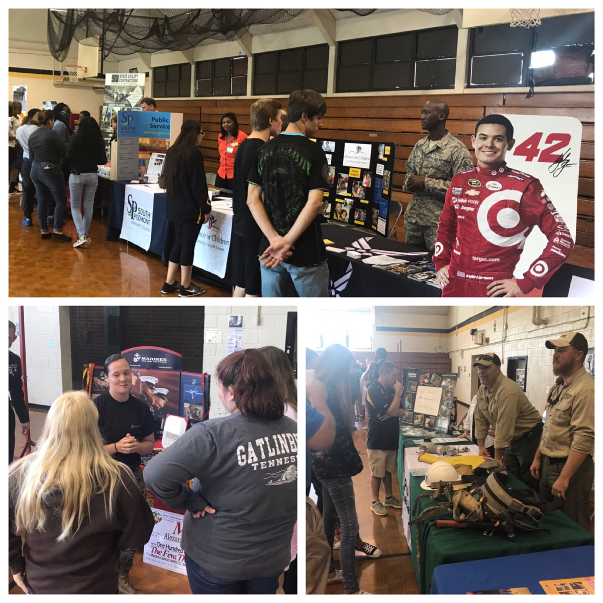 KellyNoBl's tweet photo. Getting students engaged in their futures!!! @AGHoulihan ๐๐๐ผ #fhhscareerfair #Bethebest #proudjacket https://t.co/bC2RkxeOBw