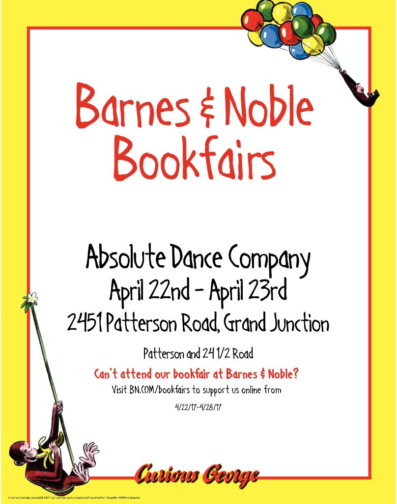 BNGrandJunction's tweet photo. The Absolute Dancers will perform at B&amp;N on Sat 4/22 and Sun 4/23 at 1 PM. Come enjoy the show! #BNBookfairs #AbsoluteDance https://t.co/0Nz0NzQ4ul