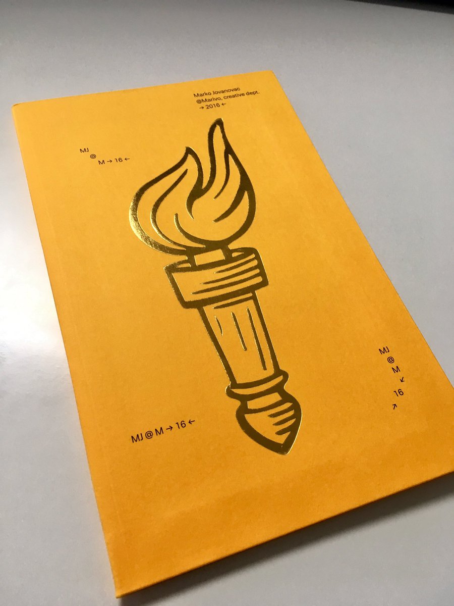 Stigla nam je nova publikacija iz Mariva - Best of 2016. Odlican dizajn i super fensi tisak! Hvala <a href="/JovanovacMarko/">Marko Jovanovac</a> 😉#design