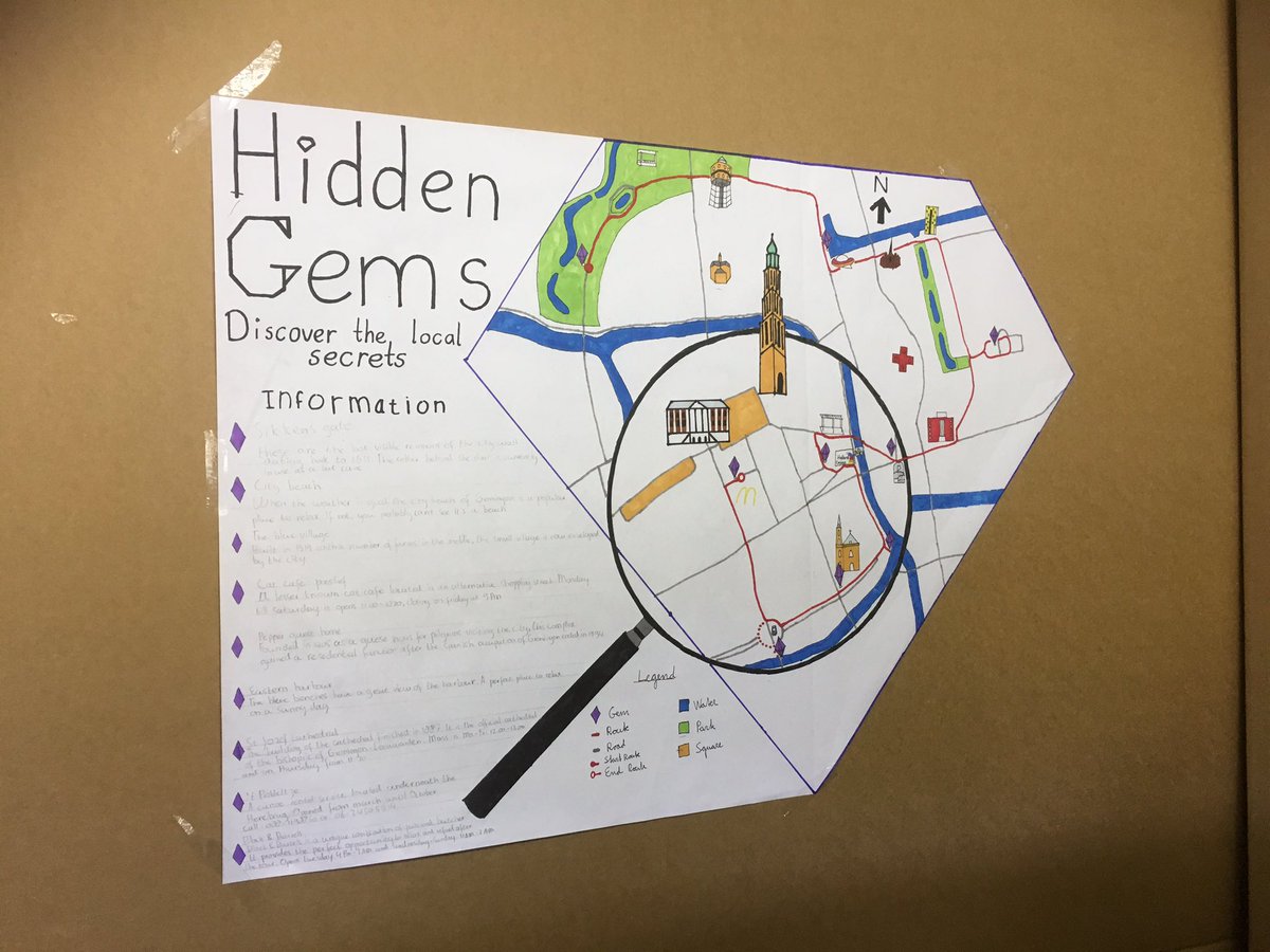 wendytangz's tweet photo. Some good #weirdmap designs from @FRW_RUG students #sideseeing #cyclingsurvivalgame #themeparkmap #hiddengems https://t.co/RYNrgkkNip