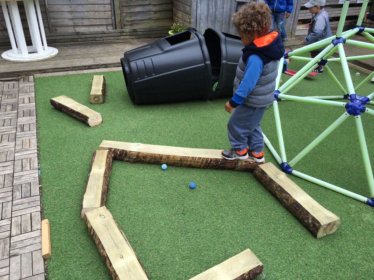 LittleMonkeysK's tweet photo. Little Monkeys are undertaking exciting garden renovations. Today we introduced compost bins, logs, tyre's and a variety of guttering! https://t.co/fvCbXp9WRJ