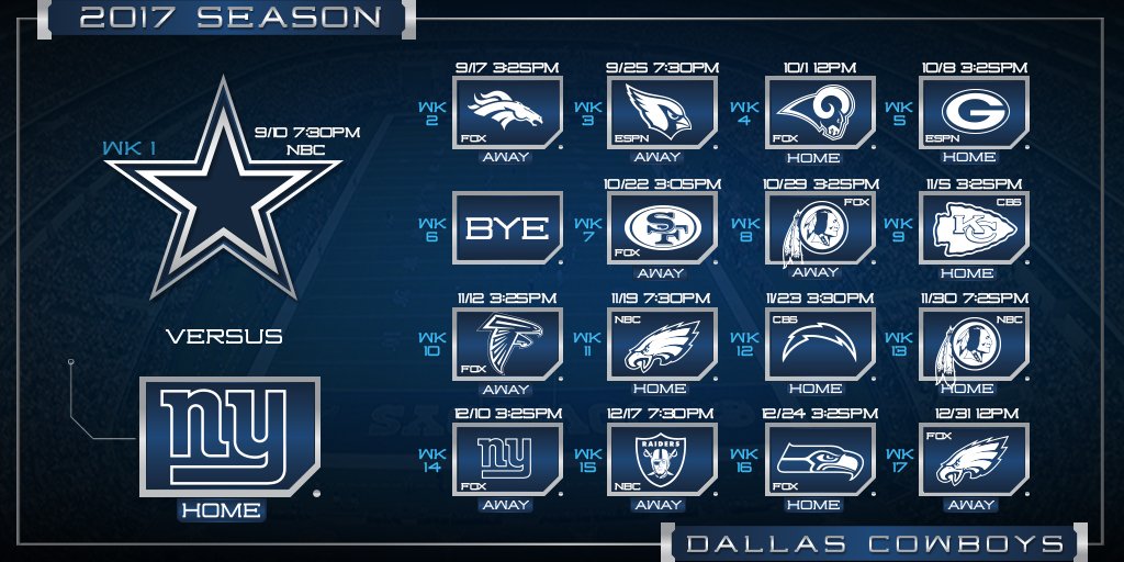 Dallas Cowboys on Twitter "ICYMI The 2017 DallasCowboys Dallas Cowboys on Twitter "ICYMI The 2017 DallasCowboys