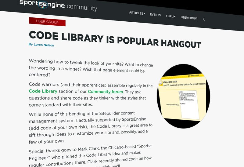 Exclusive SNUG-members only Pro Tips article explains how to make basic <a href="/SportsEngine/">SportsEngine Play</a> site style changes. community.sportsengine.com/news_article/s…