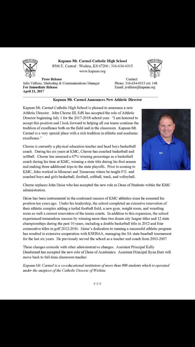 Kapaun Mt. Carmel tweet media