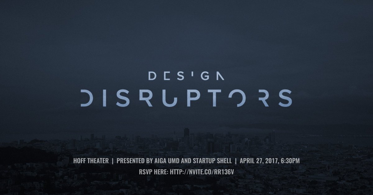 #FearlessIdeas have to start somewhere. Design Disruptors - Hoff Theater - April 27 at 6:30 facebook.com/events/1879156…