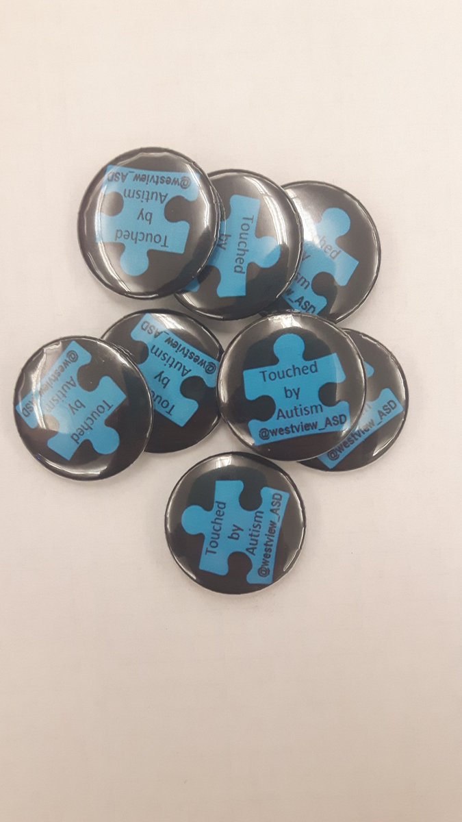 Westview_ASD's tweet image. Introducing our Autism Awareness buttons. #pushingbuttons #asd #autism #lightitupblue #westview