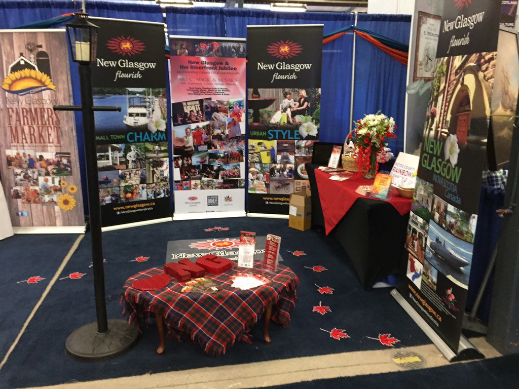 VisitNorthShore's tweet photo. @NewGlasgowNS at the Saltscapes Expo today until Sunday. Stop by to learn about their events. #ssx2017 https://t.co/13JQBw2dcD