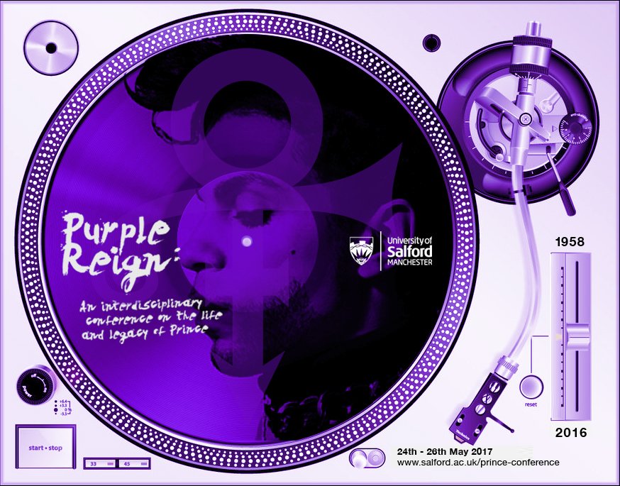 Press start to listen. Quick mock up idea @OneMinuteBriefs @PurpleReignconf @salforduni #PRINCE #PurpleReign