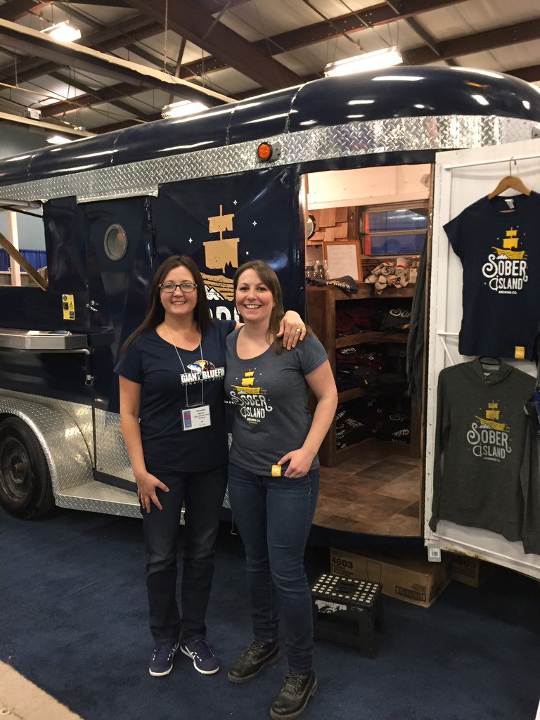 Who's ready for Saltscapes Expo?  @SoberIslandBrew and Giant Bluefin Tina Charters having a time already #ssx2017