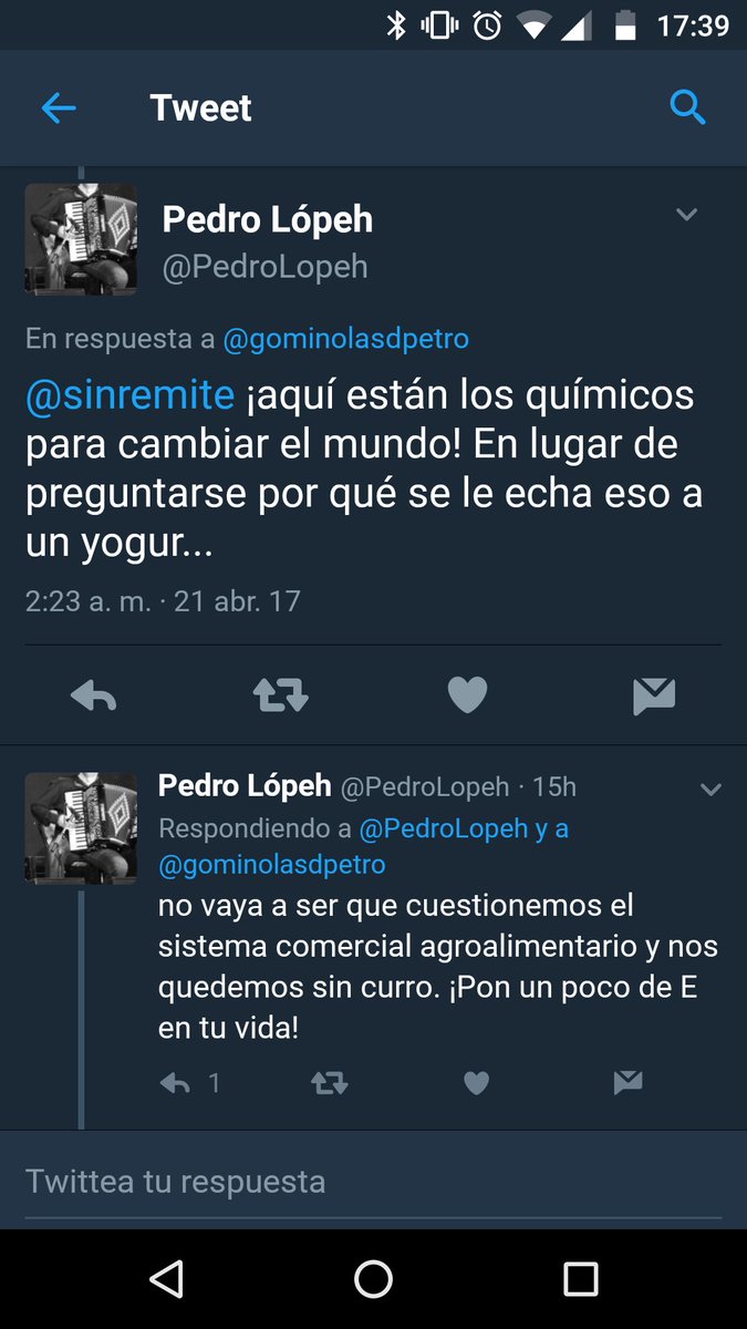 Ya están aquí los químicos para salvar al mundo. En lugar de preguntarse por qué se le pone algo a un yogur, no vaya a ser que cuestionemos el sistema comercial agroalimentario y nos quedemos sin curro. Pon un poco de E en tu vida.