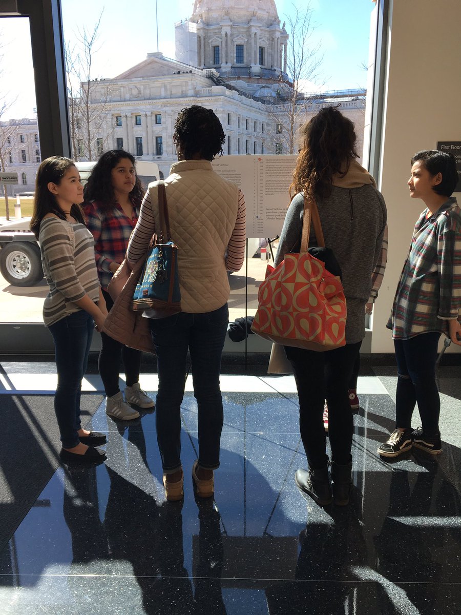 ProgEdNet's tweet photo. At theMN Senate building, talking with @StPaulOpen students about their projects! #NIPEN4.0 https://t.co/VUi14oXYST