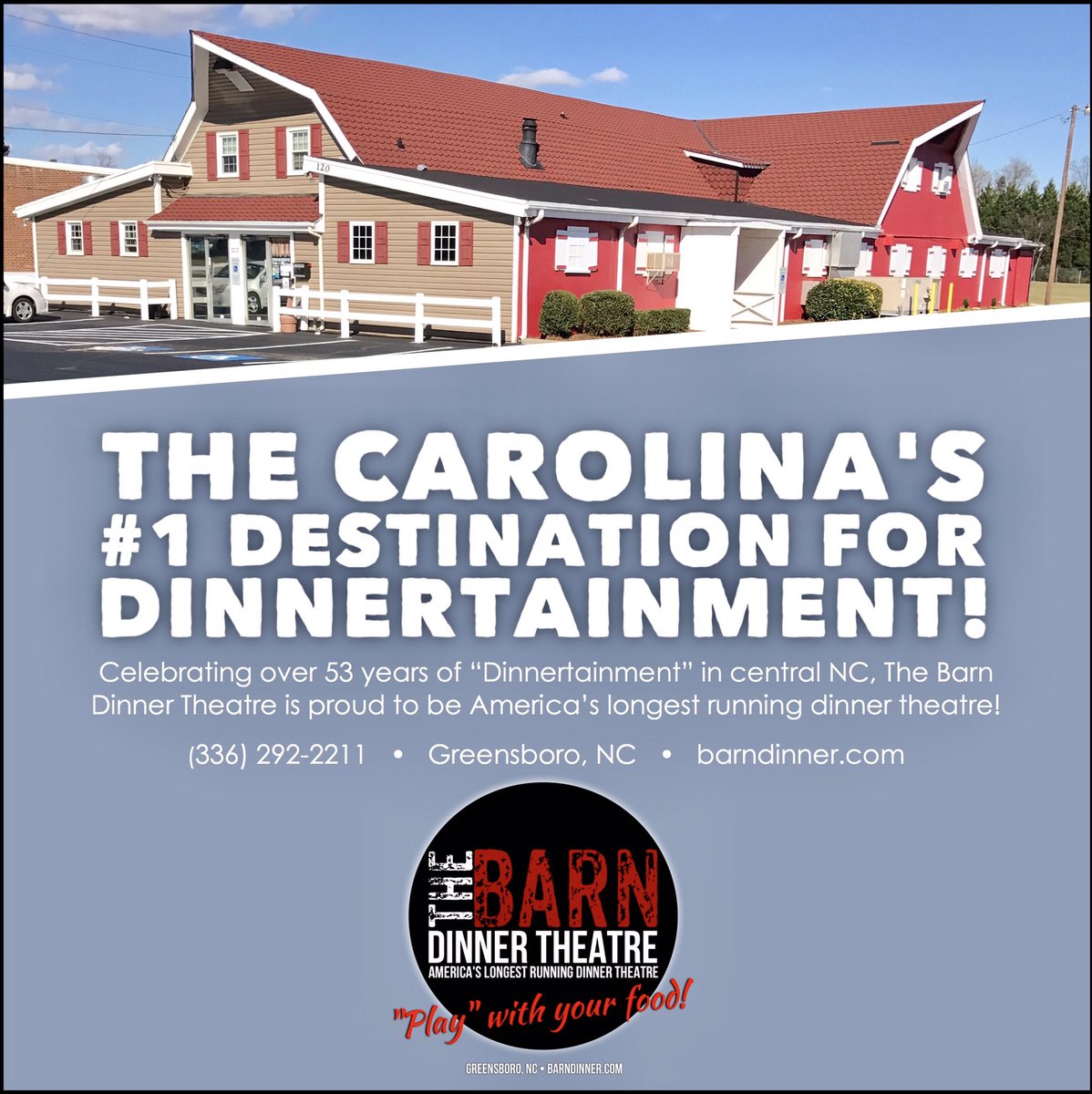 The Barn Dinner Theatre On Twitter Auditions This Weekend For
