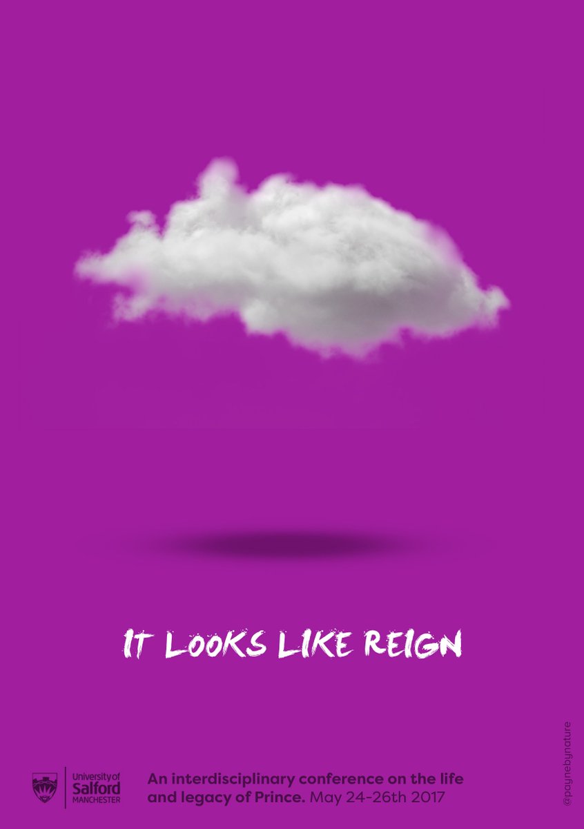 It looks like Reign concept for @PurpleReignconf @salforduni @MTSUnews @uosmediacity @OneMinuteBriefs @prince #prince #priceday #OMB RT