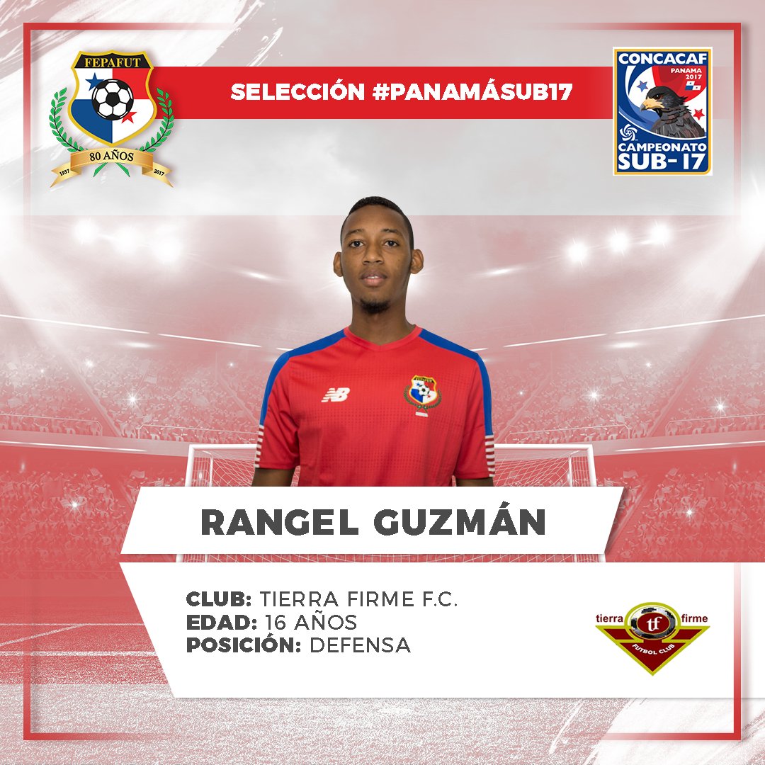 Defensas #PanamáSub17 #CU17PAN
Jorge Barría (<a href="/cdplazaamador/">CD Plaza Amador</a>)
Carlos Peralta (@AVeraguense)
Rangel Guzmán (<a href="/TierraFirme_FC/">Tierra Firme FC</a>)