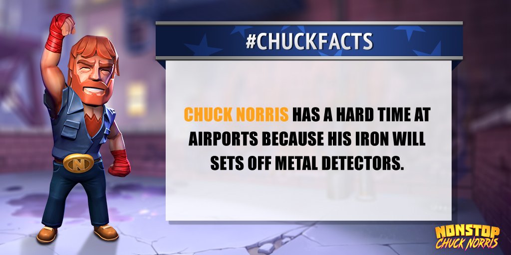 NonstopChuck's tweet photo. #ChuckFact time! What's your favorite Chuck Norris Fact? Share it below. https://t.co/2RAXegVhw5