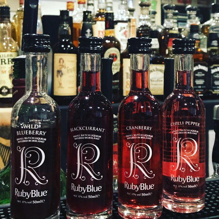 LiquorJunky's tweet photo. I finally got around to sampling the range of @RubyBlueSpirits Liqueurs! 4 flavour filled bottles #rubyblue #rubybluevodka #drinklocal https://t.co/Vno2rwbgvW