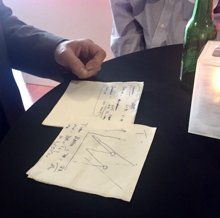 ... great ideas start on a napkin - #engineers always at work