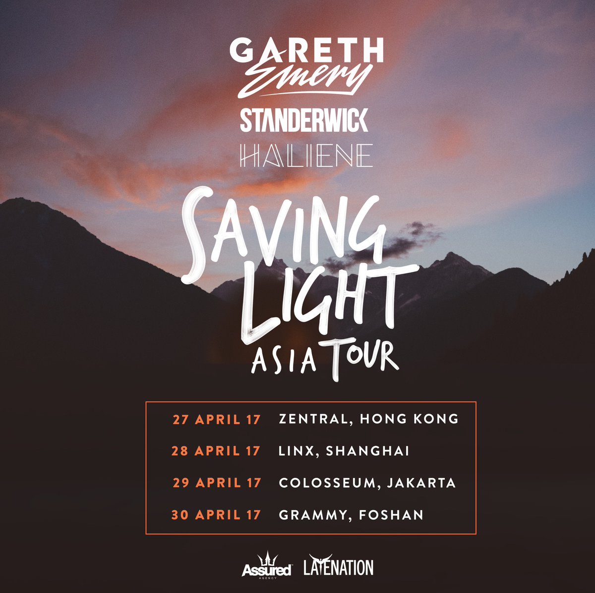 SAVING LIGHT 🌏 ASIA TOUR  This is going to be awesome. 🎉🙌🎶  — Team GE https://t.co/pqa50801cW