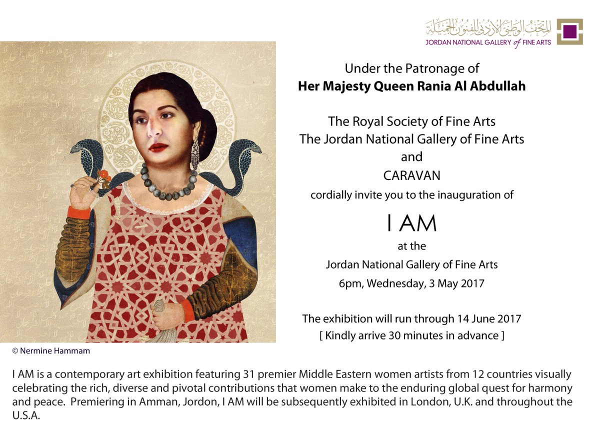 The I AM exhibition inauguration happens in Amman on 3rd May! Invite below. Go to oncaravan.org/i-am-exhibition for further information