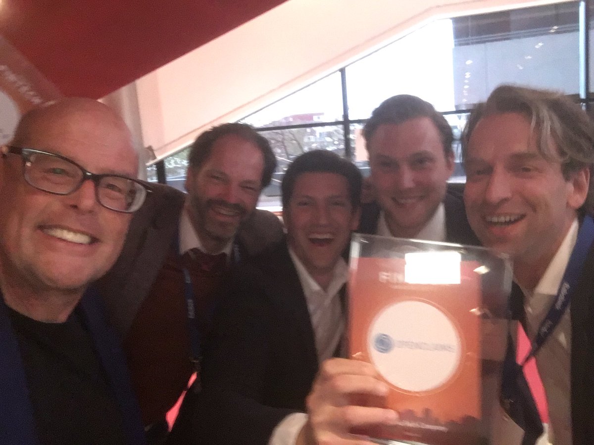 The  #dfta17 winner insurtech  shared  1e place are <a href="/OpenclaimsNL/">Openclaims</a> and @friss_eu 2 great winners! Congratulations