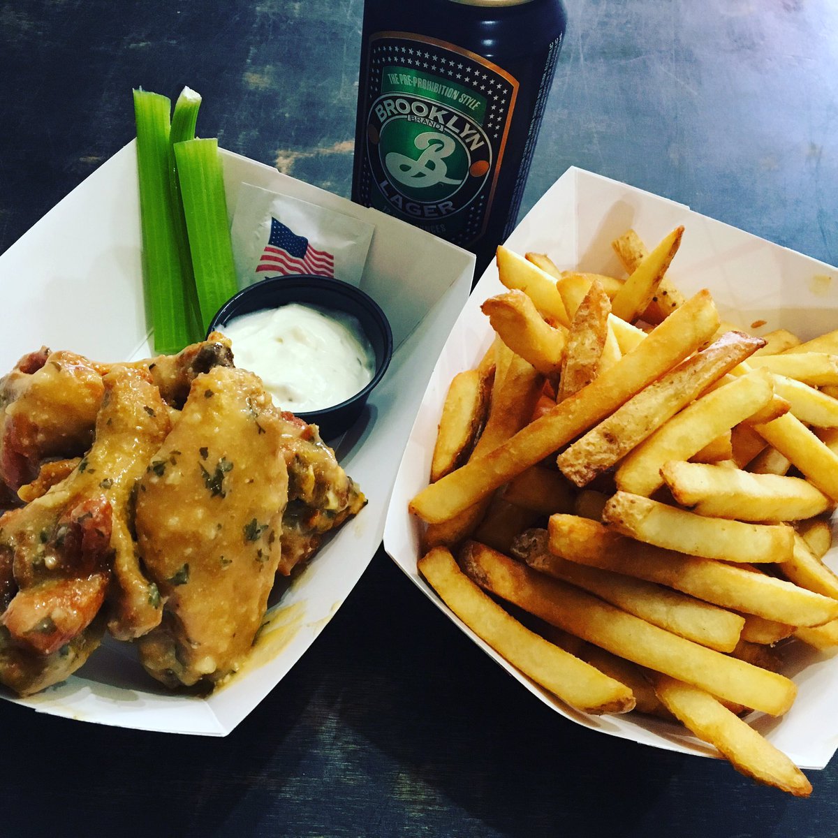 DanAndJohns's tweet image. Garlic Parmesan wings are available for the rest of April, serving in the East Village from 12-12 and tonight for the @mets game