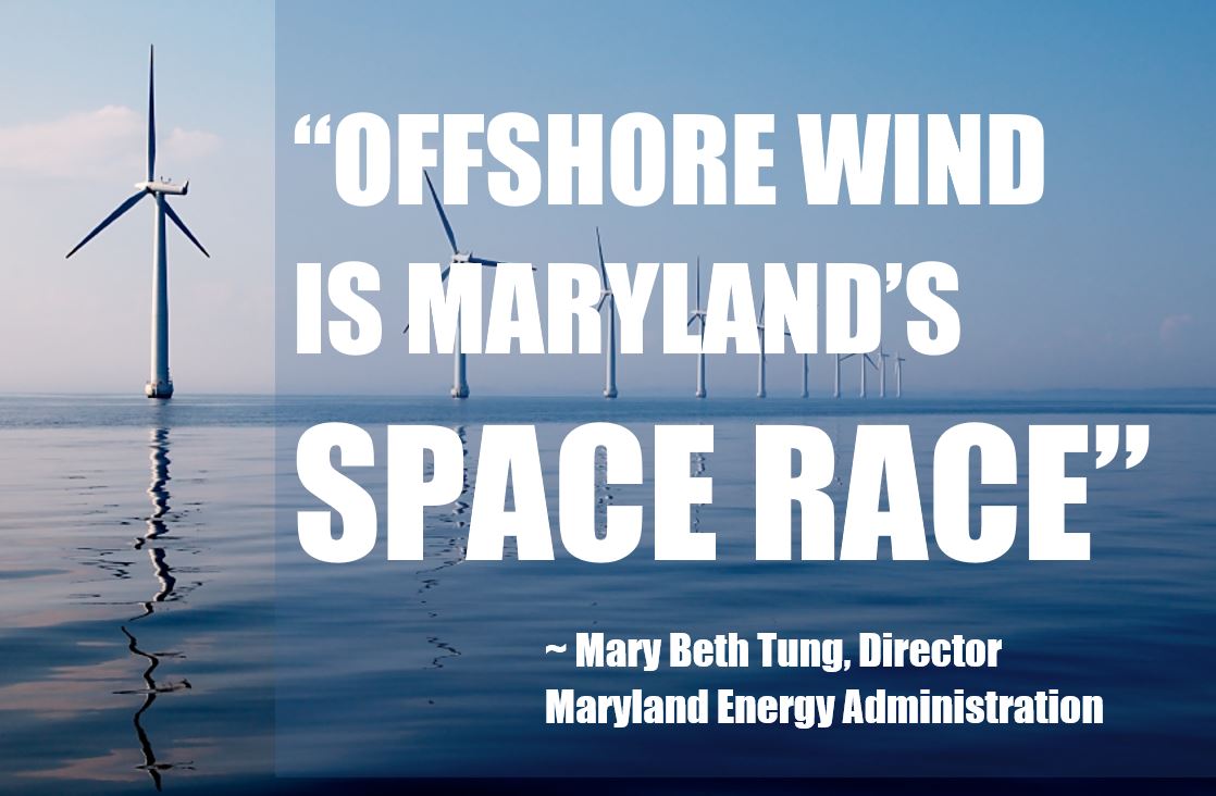MDEnergy's tweet photo. "Offshore wind is Maryland's Space Race" Read more https://t.co/Q5sLlyTypk #mdisopenforbusiness #energy #2017ipf https://t.co/9UWpWYdNQV