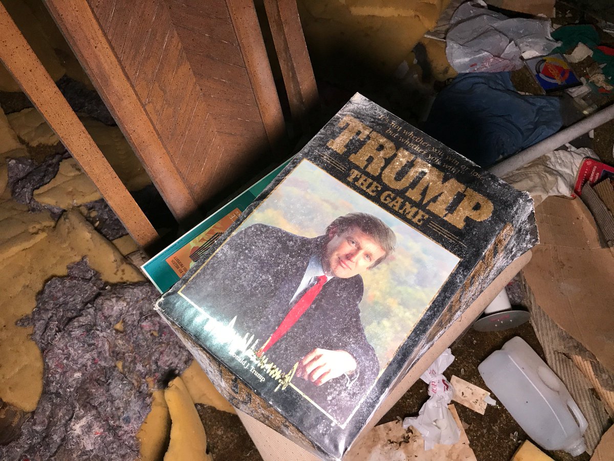 Amazing find in an #abandoned house in #daytonohio. Never thought #trump would make a guest appearance in an #urbex video. <a href="/HBCFilms/">HBC Films</a> 😲