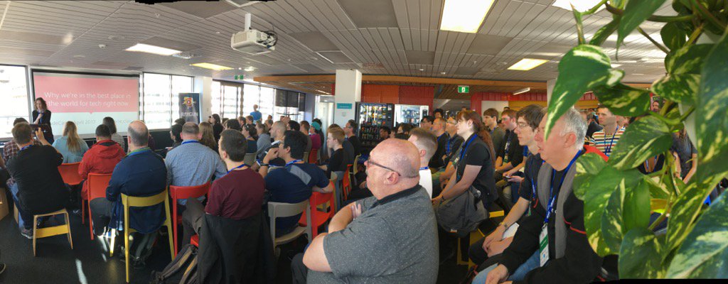 #codecamp2017 we're in best place in world for tech right now and pretty much anything else - #iheartwellington