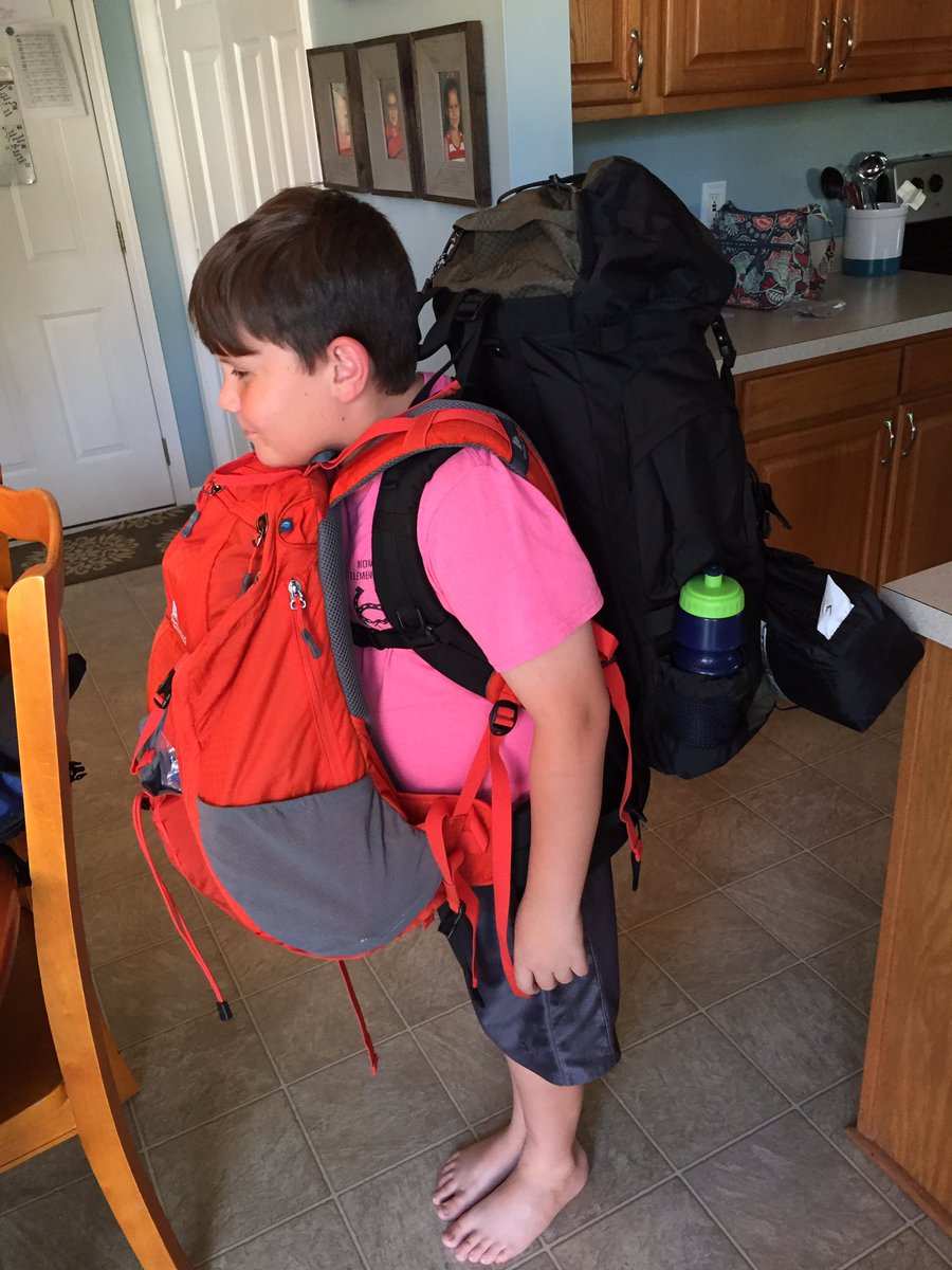 All geared up for his first troop campout