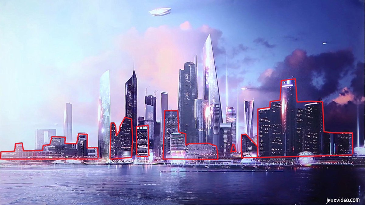Quantic Dream Games Detroit Become Human On Twitter We Compared The Real Detroit To The Concept Art The Real Buildings Are Red All The Rest Will Be Completed In The Next 20