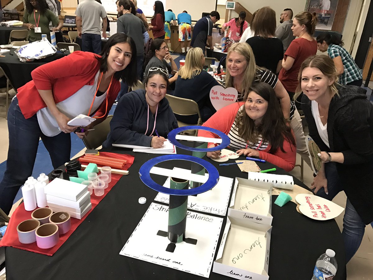 SicklerTrina's tweet photo. STEAMopolis #strikingabalance  creating a game using T4T materials! https://t.co/uBn4S71Rf7