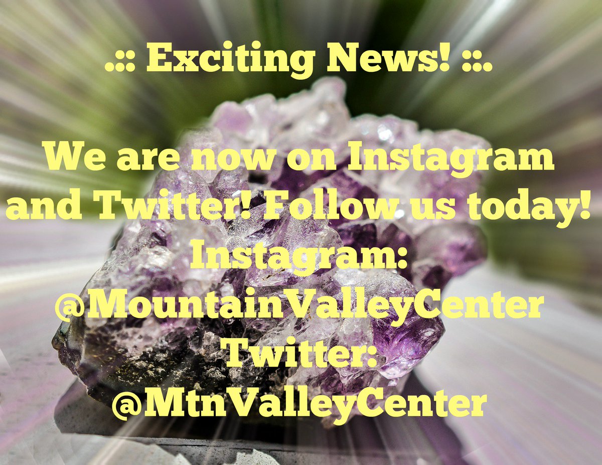 MountainValleyCenter (@mtnvalleycenter) on Twitter photo 