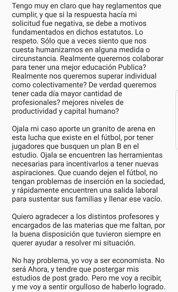 Opinión sobre una situación personal con respecto a mis estudios en la Universidad de la República.