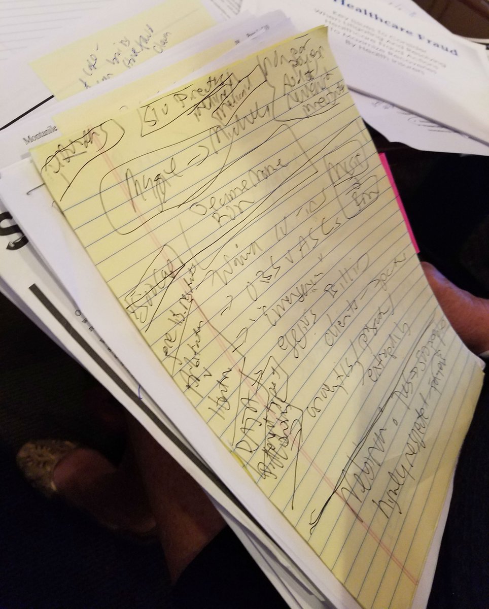 advizehealth's tweet photo. Perspectives on Health Plan Overpayments panelist Michelle d'Arcambal shares her #WebinarPrep notes for today's #BCForum17 session. https://t.co/DMDYNVEh5s