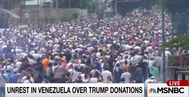 Fake News: MSNBC-Maddow claim unrest Venezuela due to Trump