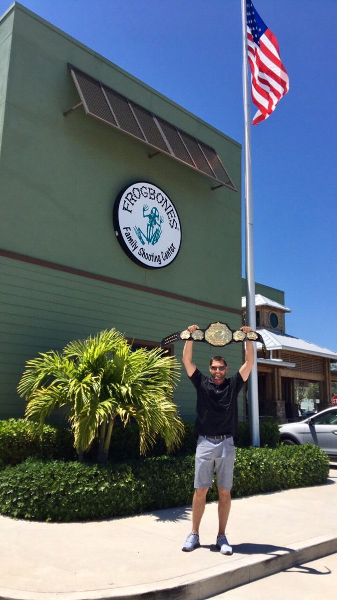 DSabock's tweet photo. THE BELT is out in public! Who will take it home in 2 weeks...!? #PTR https://t.co/dWu7jhBHeQ