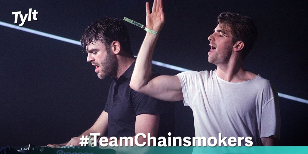 TheTylt's tweet photo. .@TheChainsmokers @twentyonepilots @FifthHarmony @onedirection @twentyonpilots #TeamChainsmokers for Radio Disney's Best Group because these EDM Gods have been dominating the pop game
https://t.co/p5L0UWmwca https://t.co/Cfqly8PFwX