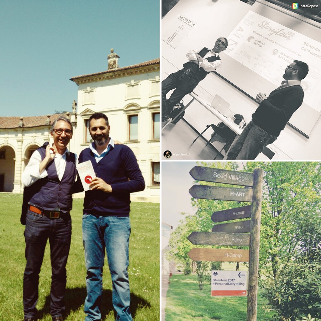 ILBETTA's tweet photo. Frammenti di un viaggio appena terminato
3 tappe: @CaFoscari @hfarmspa e @FondazioneCUOA
Uno straordinario compagno @fRa_gAv 
#Storytour2017 https://t.co/2BNrJCPzDT