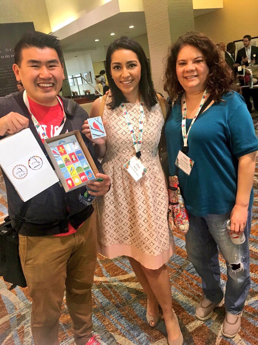 TheCoordinated's tweet photo. Had a phenomenal time in #atlanta @WelcomingUSA #Interactive2017 with great friends and showing off #Stl version of #loteria #STLisLatino https://t.co/bXpGnaj8vS